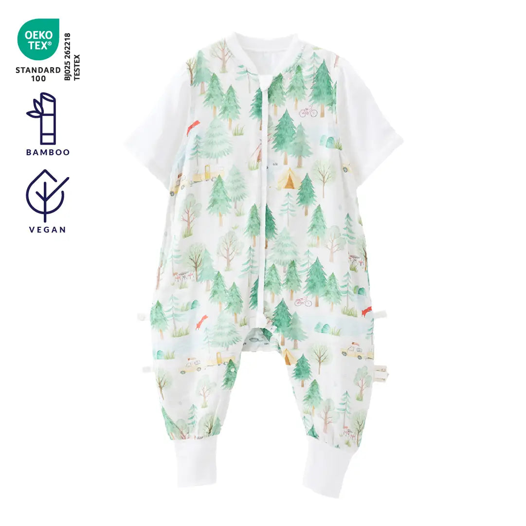 Lite Bambus-Musselin Schlafsack mit Beinen | 0.5 TOG